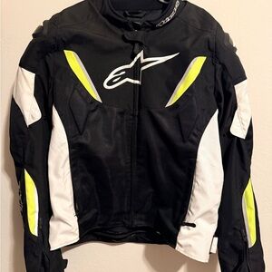 Alpinestars Black and White Jacket with Yellow Highlights